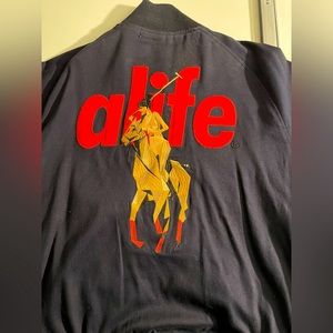 ALIFE New York vintage satirical polo natural jacket.